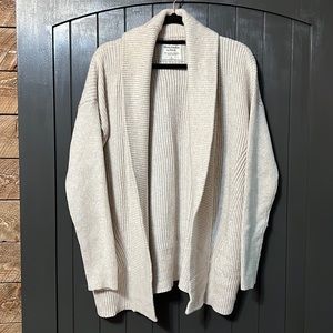 Abercrombie Neutral Shawl Sweater